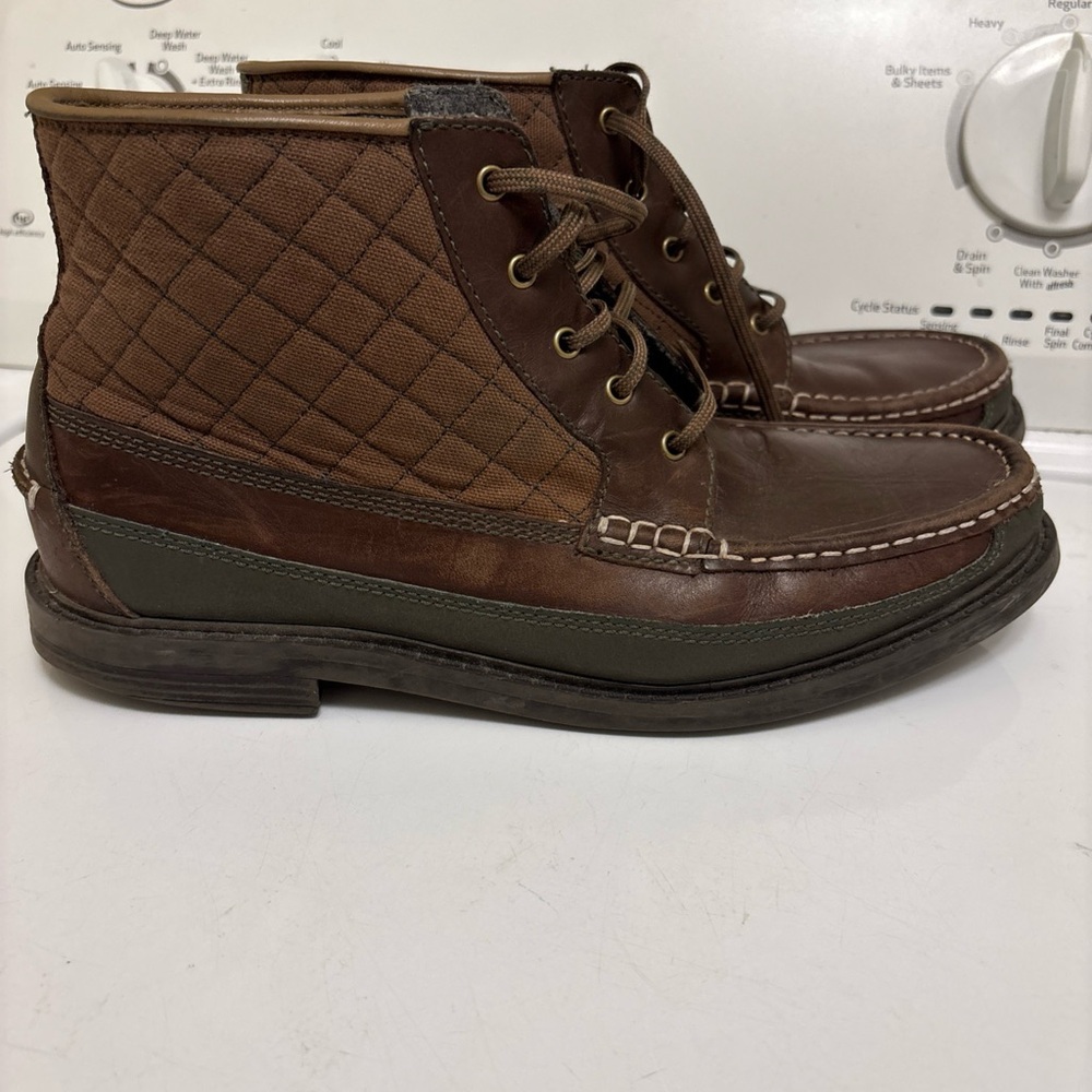 Cole Haan Brown and Olive Chukka Boots